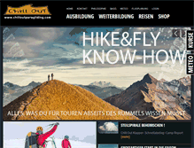 Tablet Screenshot of chilloutparagliding.com